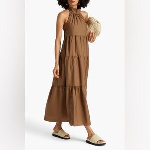 THEORY Tiered Halter Maxi Dress